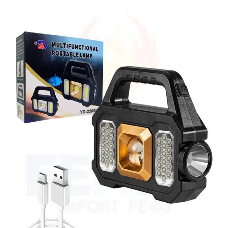Linterna LED Solar 3 en 1