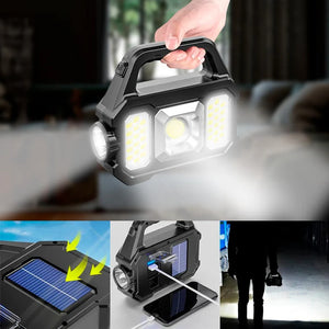 Linterna LED Solar 3 en 1