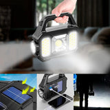 Linterna LED Solar 3 en 1